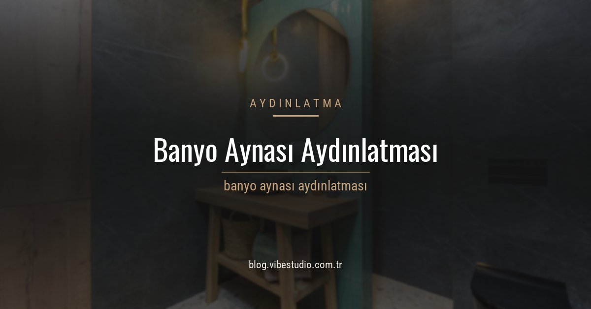 Modern bir banyoda ayna ve ayna çevresi aydınlatmasının genel görünümü