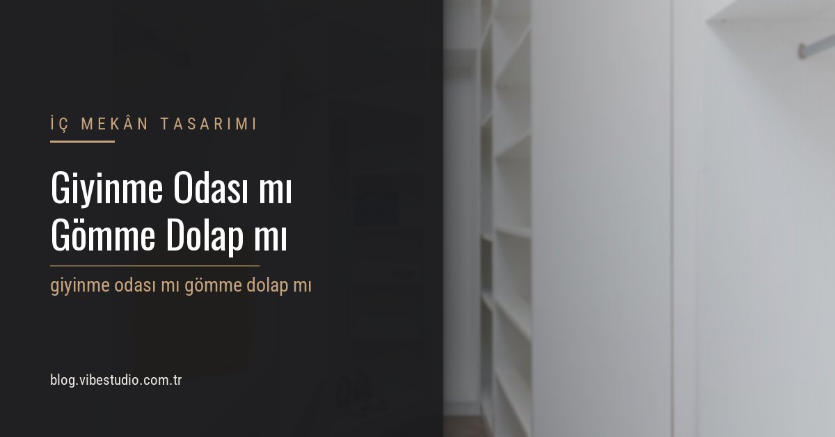 Bir konutta giyinme alanı ve dolap düzeninin genel görünümü