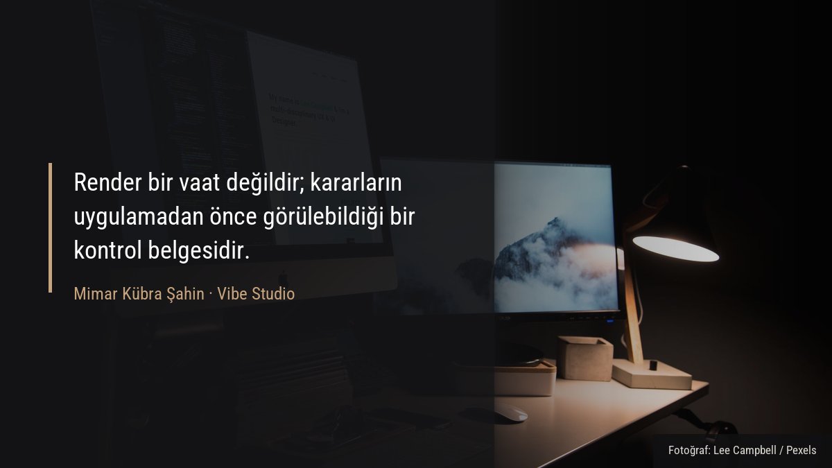 Çift monitörlü bir tasarım çalışma masasının düzenli görünümü
