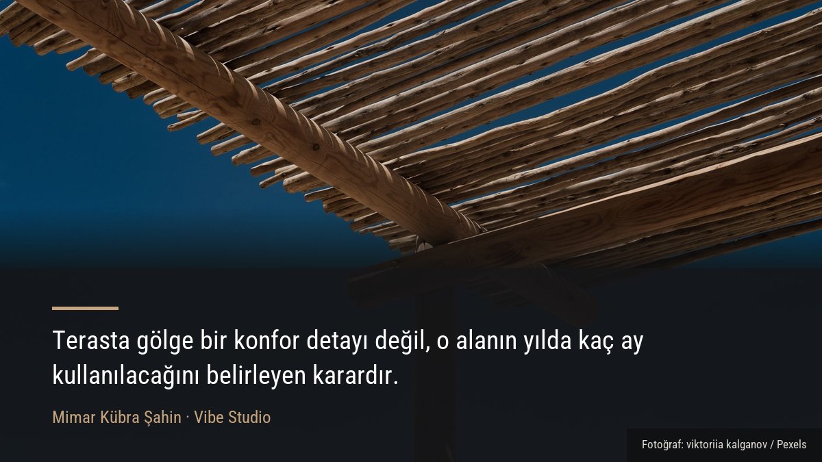 Pergola taşıyıcı birleşiminin yakın çekim detayı